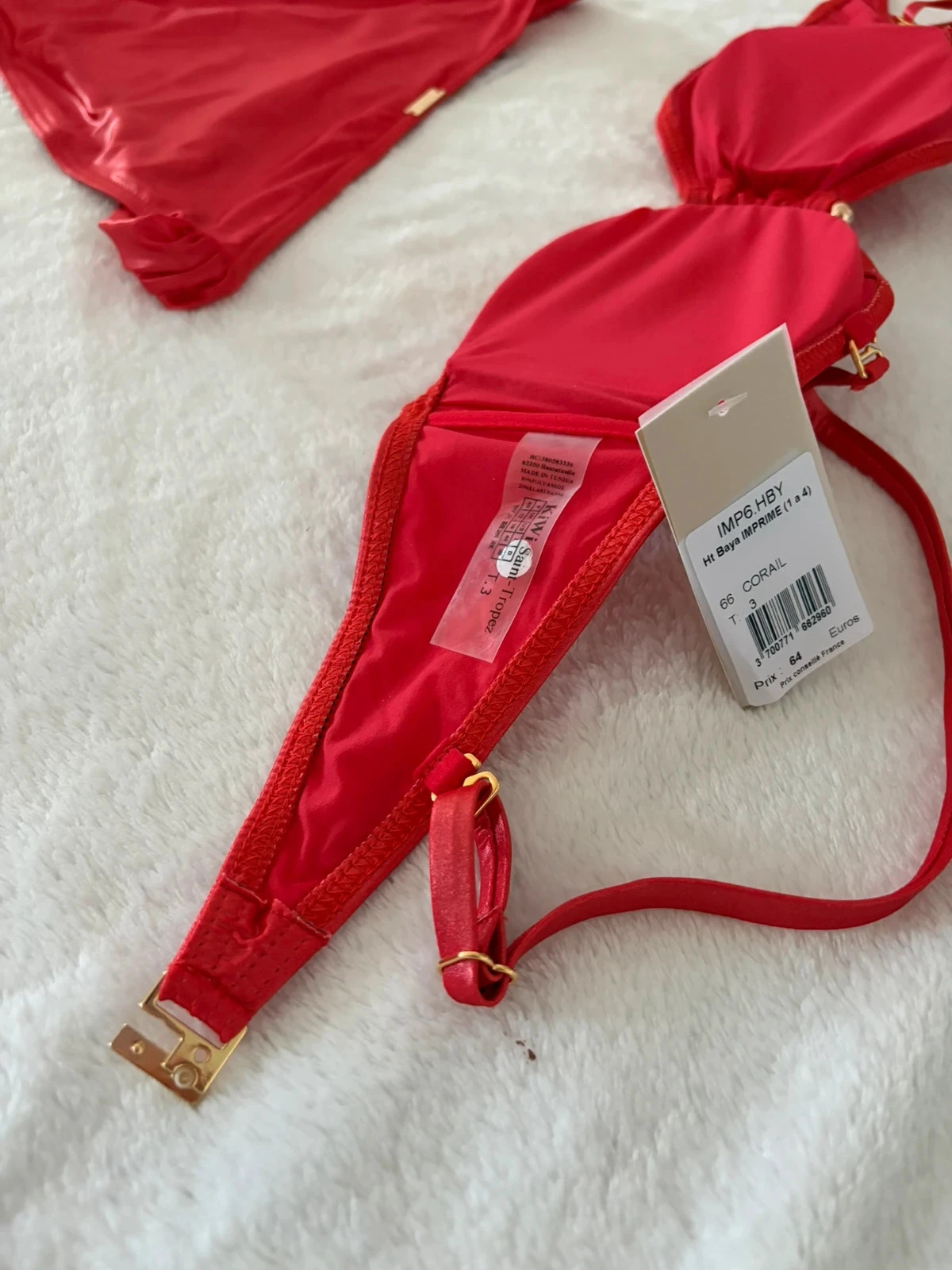 Bikini de la marca KIWI talla 4O - con etiqueta - rojo coral 🪸 – photo 8